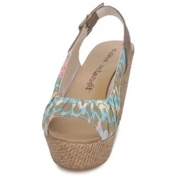 Chaussures Femme Sandales et Nu-pieds Sans Interdit RICO Multicolore -Sandales Soldes Boutique 123667 500 C