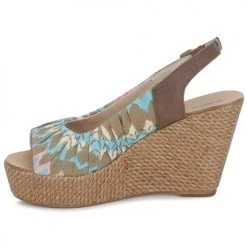 Chaussures Femme Sandales et Nu-pieds Sans Interdit RICO Multicolore -Sandales Soldes Boutique 123667 500 D