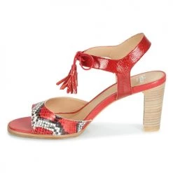 Chaussures Femme Sandales et Nu-pieds Perlato RUBY Rouge -Sandales Soldes Boutique 12397362 500 D