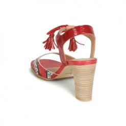 Chaussures Femme Sandales et Nu-pieds Perlato RUBY Rouge -Sandales Soldes Boutique 12397362 500 E