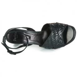 Chaussures Femme Sandales et Nu-pieds Perlato DOMINIKA Noir -Sandales Soldes Boutique 12397374 500 F