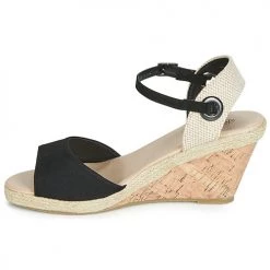 Chaussures Femme Sandales et Nu-pieds Spot on F2265 Noir -Sandales Soldes Boutique 12398796 500 D
