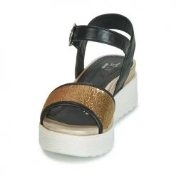 Chaussures Femme Sandales et Nu-pieds Stonefly PARKY 3 NAPPA/PAILETTES Noir -Sandales Soldes Boutique 12398823 500 C
