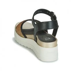 Chaussures Femme Sandales et Nu-pieds Stonefly PARKY 3 NAPPA/PAILETTES Noir -Sandales Soldes Boutique 12398823 500 E