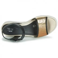 Chaussures Femme Sandales et Nu-pieds Stonefly PARKY 3 NAPPA/PAILETTES Noir -Sandales Soldes Boutique 12398823 500 F
