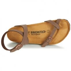 Chaussures Femme Sandales et Nu-pieds Birkenstock YARA Marron -Sandales Soldes Boutique 12556820 500 F