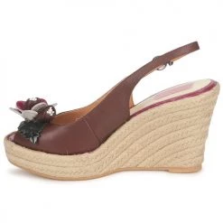 Chaussures Femme Sandales et Nu-pieds C.Petula GLORIA Marron / Fuchsia -Sandales Soldes Boutique 126135 500 D