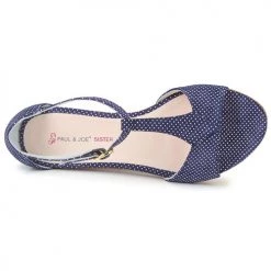 Chaussures Femme Sandales et Nu-pieds Paul & Joe Sister PERRY Marine/Blanc -Sandales Soldes Boutique 127741 500 F