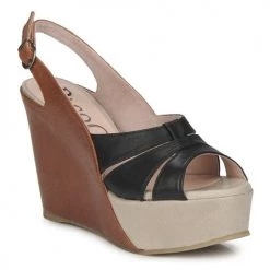 Chaussures Femme Sandales et Nu-pieds Paco Gil RITMO SELV Camel / Noir