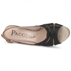 Chaussures Femme Sandales et Nu-pieds Paco Gil RITMO SELV Camel / Noir -Sandales Soldes Boutique 127921 500 F