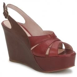 Chaussures Femme Sandales et Nu-pieds Paco Gil RITMO SELV Camel / Bordeaux