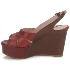 Chaussures Femme Sandales et Nu-pieds Paco Gil RITMO SELV Camel / Bordeaux -Sandales Soldes Boutique 127922 500 D
