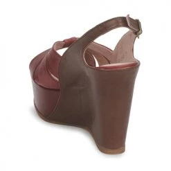 Chaussures Femme Sandales et Nu-pieds Paco Gil RITMO SELV Camel / Bordeaux -Sandales Soldes Boutique 127922 500 E