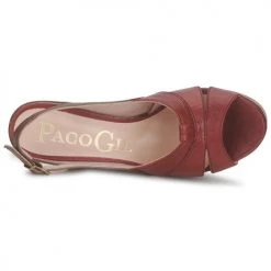 Chaussures Femme Sandales et Nu-pieds Paco Gil RITMO SELV Camel / Bordeaux -Sandales Soldes Boutique 127922 500 F