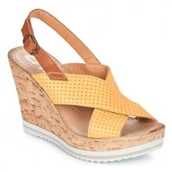 Chaussures Femme Sandales et Nu-pieds Elue par nous EMPIRE Jaune