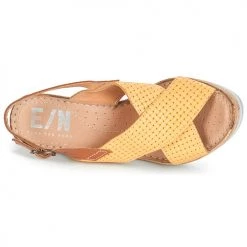 Chaussures Femme Sandales et Nu-pieds Elue par nous EMPIRE Jaune -Sandales Soldes Boutique 12846445 500 F