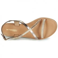 Chaussures Femme Sandales et Nu-pieds Les Tropéziennes par M Belarbi HANANO Doré -Sandales Soldes Boutique 12851484 500 F