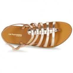 Chaussures Femme Sandales et Nu-pieds Les Tropéziennes par M Belarbi HERILO Doré 11 Chaussures Femme Sandales et Nu-pieds Les Tropéziennes par M Belarbi HERILO Doré -Sandales Soldes Boutique 12851488 500 F