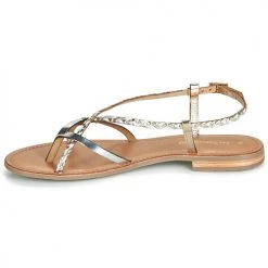 Chaussures Femme Sandales et Nu-pieds Les Tropéziennes par M Belarbi MONATRES Blanc / Doré -Sandales Soldes Boutique 12851509 500 D
