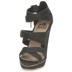 Chaussures Femme Sandales et Nu-pieds Feud WASP Noir -Sandales Soldes Boutique 129255 500 C