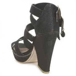 Chaussures Femme Sandales et Nu-pieds Feud WASP Noir -Sandales Soldes Boutique 129255 500 E