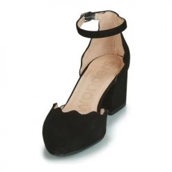 Chaussures Femme Sandales et Nu-pieds Wonders MATTA Noir -Sandales Soldes Boutique 12929889 500 C