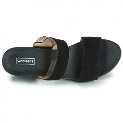 Chaussures Femme Sandales et Nu-pieds Wonders ZAPAJO Noir -Sandales Soldes Boutique 12929891 500 F