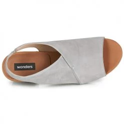 Chaussures Femme Sandales et Nu-pieds Wonders FILETI Taupe -Sandales Soldes Boutique 12929892 500 F