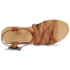 Chaussures Femme Sandales et Nu-pieds So Size IDITRON Marron -Sandales Soldes Boutique 12932615 500 F