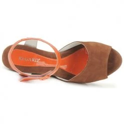 Chaussures Femme Sandales et Nu-pieds Regard RAFATI Camel -Sandales Soldes Boutique 130903 500 F