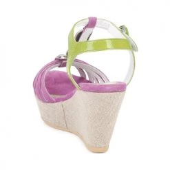 Chaussures Femme Sandales et Nu-pieds Regard RAFAZA Violine / Vert -Sandales Soldes Boutique 130914 500 E