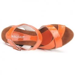 Chaussures Femme Sandales et Nu-pieds Regard RAGA Orange -Sandales Soldes Boutique 130916 500 F