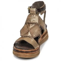 Chaussures Femme Sandales et Nu-pieds Airstep / A.S.98 LAGOS Doré -Sandales Soldes Boutique 13203894 500 C