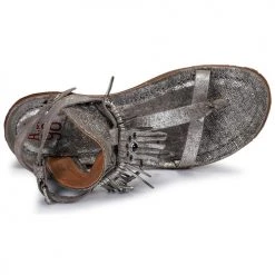 Chaussures Femme Sandales et Nu-pieds Airstep / A.S.98 RAMOS Argenté -Sandales Soldes Boutique 13203896 500 F
