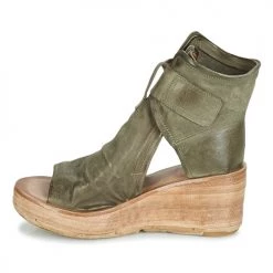 Chaussures Femme Sandales et Nu-pieds Airstep / A.S.98 NOA BUCKLE Kaki -Sandales Soldes Boutique 13203897 500 D