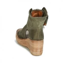 Chaussures Femme Sandales et Nu-pieds Airstep / A.S.98 NOA BUCKLE Kaki -Sandales Soldes Boutique 13203897 500 E
