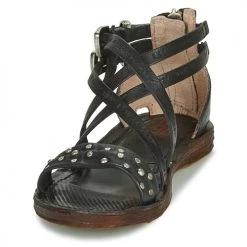 Chaussures Femme Sandales et Nu-pieds Airstep / A.S.98 RAMOS CLOU Noir -Sandales Soldes Boutique 13203926 500 C