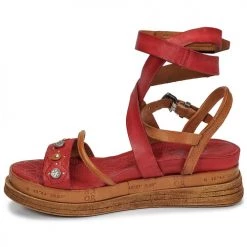 Chaussures Femme Sandales et Nu-pieds Airstep / A.S.98 LAGOS Rouge -Sandales Soldes Boutique 13203930 500 D