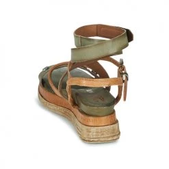 Chaussures Femme Sandales et Nu-pieds Airstep / A.S.98 LAGOS Kaki -Sandales Soldes Boutique 13203931 500 E