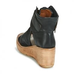 Chaussures Femme Sandales et Nu-pieds Airstep / A.S.98 NOA BUCKLE Noir -Sandales Soldes Boutique 13204226 500 E