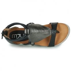 Chaussures Femme Sandales et Nu-pieds Mjus TAPASITA Noir / Argenté -Sandales Soldes Boutique 13207296 500 F
