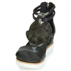 Chaussures Femme Sandales et Nu-pieds Mjus TAPASITA Noir / Métalisé -Sandales Soldes Boutique 13207301 500 C