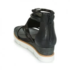 Chaussures Femme Sandales et Nu-pieds Mjus TAPASITA Noir / Métalisé -Sandales Soldes Boutique 13207301 500 E