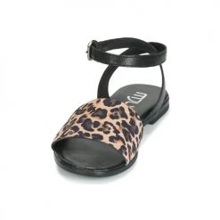 Chaussures Femme Sandales et Nu-pieds Mjus CHAT LEO Noir / Léopard -Sandales Soldes Boutique 13207316 500 C
