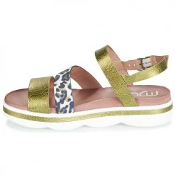 Chaussures Femme Sandales et Nu-pieds Mjus TALISMAN Vert / Leo -Sandales Soldes Boutique 13207326 500 D
