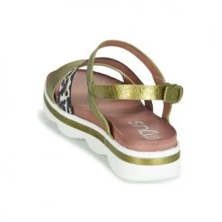 Chaussures Femme Sandales et Nu-pieds Mjus TALISMAN Vert / Leo -Sandales Soldes Boutique 13207326 500 E