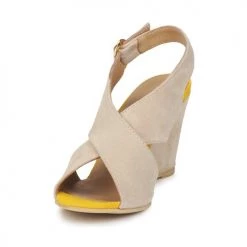Chaussures Femme Sandales et Nu-pieds Pieces OTTINE SHOP SANDAL Taupe -Sandales Soldes Boutique 132568 500 C