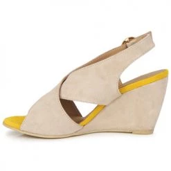 Chaussures Femme Sandales et Nu-pieds Pieces OTTINE SHOP SANDAL Taupe -Sandales Soldes Boutique 132568 500 D