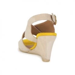 Chaussures Femme Sandales et Nu-pieds Pieces OTTINE SHOP SANDAL Taupe -Sandales Soldes Boutique 132568 500 E
