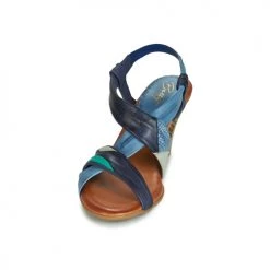 Chaussures Femme Sandales et Nu-pieds Betty London POULOI Bleu / Vert -Sandales Soldes Boutique 13269258 500 C
